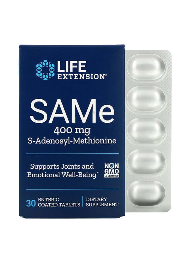 SAMe Support Joint Health And Emotional Well Being - 30 Enteric Coated Tablets 400 mg