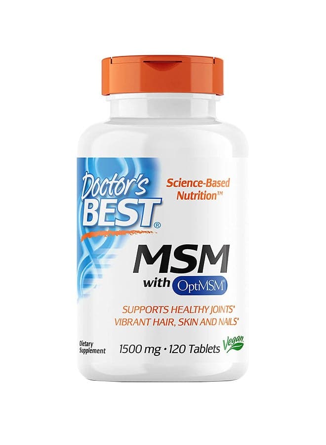 MSM With OptiMSM Diatery Supplement 1500 Mg - 120 Tablets