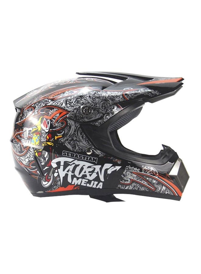 3-Piece Full Face Racing Motorcycle Helmet Kit