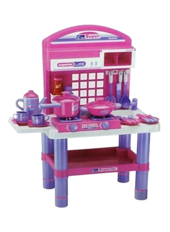 Lightweight Authentic Detailing Rich Unique Design Pretend Kitchen Play Set