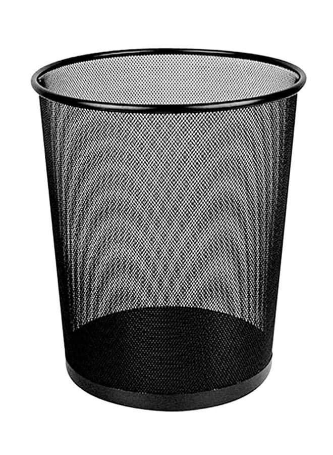 Metal Trash Bin Black 31.8 x 23.8 x 23.4cm