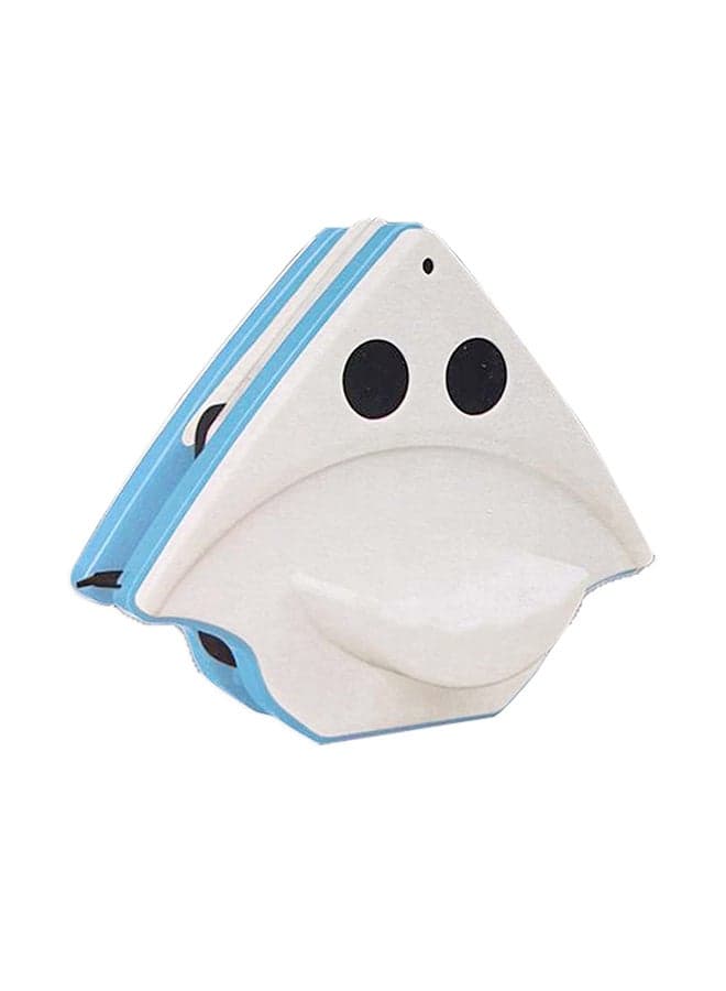 Triangular Double-Sided Magnetic Window Cleaner White/Blue 8-Marmm