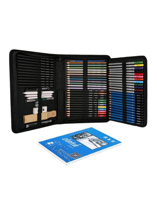 71-Piece Professional Sketch Tool Set Blue/Black/White