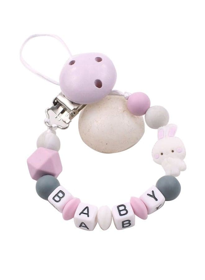 Baby Beads Chain Rope Anti-Drop Pacifier Clip Teether Nipple Clip Holder – Assorted